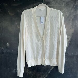 Banana Republic Ivory Cardigan Sweater